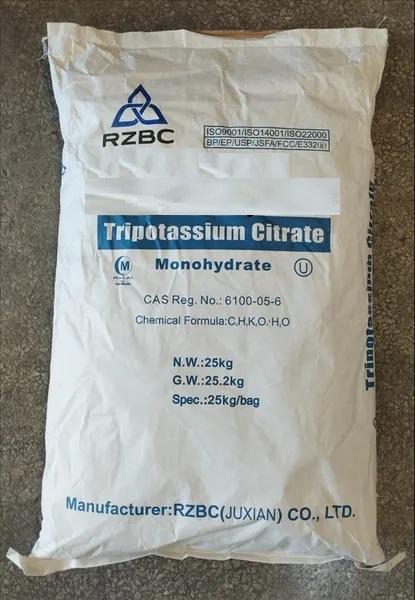 Tri Potasyum Sitrat Monohidrat 10-100 Mesh Food Grade