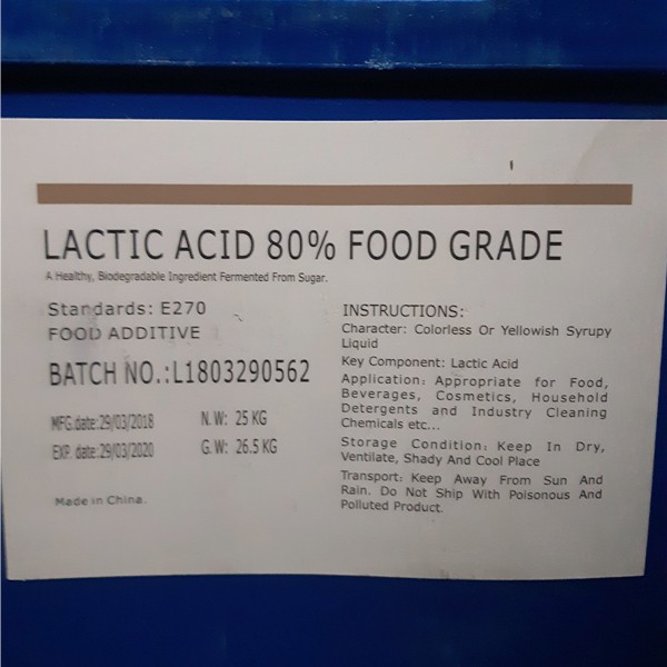 LAKTİK ASİT%80 FOOD GRADE E270